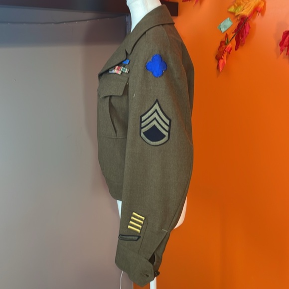 ****Authentic WW II Ike Jacket-Sz 34 R*** - Picture 5 of 9